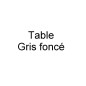 Table basse ROSY design en simili cuir Gris foncé N°628