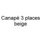 Canapé CAMBRIDGE cuir haut de gamme italien vachette Vénésetti. Cuir Prestige luxe. Canapé 3 places. Beige N°639 - Vénésetti