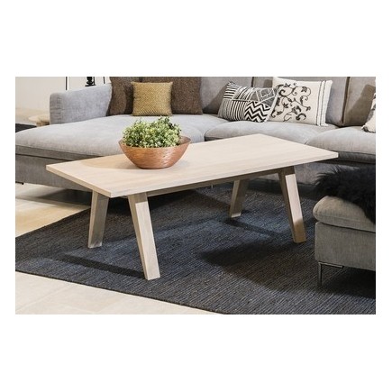 Table basse contemporaine, en bois massif, CINA