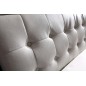 Lit cuir BRIO contemporain 140x190 Rouge N°065 liseret Noir. Avec le sommier à lattes