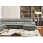 Canapé d'angle ELEGANCIO Gris Foncé en Cuir Prestige Luxe haut de gamme italien, Gris Foncé N°499, angle gauche Canapé d'angle ELEGANCIO Gris Foncé en Cuir Prestige Luxe haut de gamme italien, Gris Foncé N°499, angle gauche
