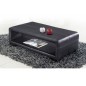 OFFERT Table basse en cuir italien VERA, noir OFFERT Table basse en cuir italien VERA, noir