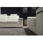 Canapé 2 places en cuir italien MAISON BLANCHE, gris clair Canapé 2 places en cuir italien MAISON BLANCHE, gris clair