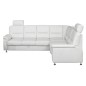 Canapé d'angle convertible DETROIT en simili cuir blanc de qualité, angle droit, 5/6 places Canapé d'angle convertible DETROIT en simili cuir blanc de qualité, angle droit, 5/6 places