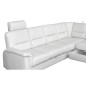 Canapé d'angle convertible DETROIT en simili cuir blanc de qualité, angle droit, 5/6 places Canapé d'angle convertible DETROIT en simili cuir blanc de qualité, angle droit, 5/6 places