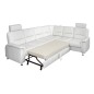 Canapé d'angle convertible DETROIT en simili cuir blanc de qualité, angle droit, 5/6 places Canapé d'angle convertible DETROIT en simili cuir blanc de qualité, angle droit, 5/6 places