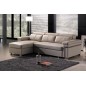 -Canapé d'angle convertible en cuir buffle italien 5 places, ALLURE, beige, angle gauche -Canapé d'angle convertible en cuir buffle italien 5 places, ALLURE, beige, angle gauche