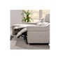 - Canapé d'angle double relax en cuir de buffle italien 5 places BiRELAX, blanc, angle gauche - Canapé d'angle double relax en cuir de buffle italien 5 places BiRELAX, blanc, angle gauche