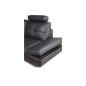 Canapé d'angle en cuir buffle italien de luxe 6/7 places BELLALIGNA, noir, angle droit Canapé d'angle en cuir buffle italien de luxe 6/7 places BELLALIGNA, noir, angle droit