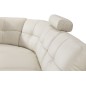 - Canapé d'angle en cuir buffle italien de luxe 6/7 places BELLALIGNA, blanc, angle gauche - Canapé d'angle en cuir buffle italien de luxe 6/7 places BELLALIGNA, blanc, angle gauche