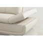 Canapé d'angle en cuir buffle italien de luxe 6/7 places BELLALIGNA, blanc, angle droit Canapé d'angle en cuir buffle italien de luxe 6/7 places BELLALIGNA, blanc, angle droit