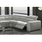 Canapé d'angle double relax en cuir de buffle italien de luxe 7/8 places MAXIRELAX, blanc, angle droit Canapé d'angle double relax en cuir de buffle italien de luxe 7/8 places MAXIRELAX, blanc, angle droit