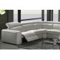 Canapé d'angle double relax cuir de buffle italien de luxe 7/8 places MAXIRELAX, blanc, angle gauche Canapé d'angle double relax cuir de buffle italien de luxe 7/8 places MAXIRELAX, blanc, angle gauche