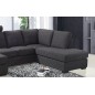 Canapé d'angle en tissu de qualité MODULAR, gris foncé, angle droit, 6/7 Places Canapé d'angle en tissu de qualité MODULAR, gris foncé, angle droit, 6/7 Places