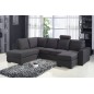Canapé d'angle en tissu de qualité MODULAR, gris foncé, angle gauche, 6/7 Places Canapé d'angle en tissu de qualité MODULAR, gris foncé, angle gauche, 6/7 Places