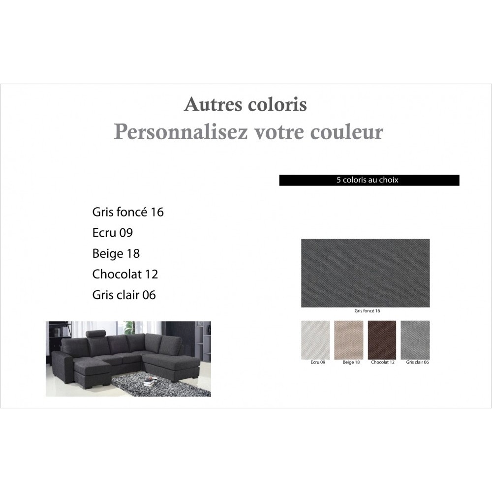 Canapé d'angle en tissu de qualité MODULAR 1, couleur personnalisée, angle droit, 6/7 Places Canapé d'angle en tissu de qualité MODULAR 1, couleur personnalisée, angle droit, 6/7 Places