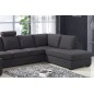 Canapé d'angle en tissu de qualité MIAMI, gris foncé, angle droit, 7/8 places Canapé d'angle en tissu de qualité MIAMI, gris foncé, angle droit, 7/8 places