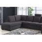 Canapé d'angle en tissu de qualité MIAMI, gris foncé, angle gauche, 7/8 places Canapé d'angle en tissu de qualité MIAMI, gris foncé, angle gauche, 7/8 places