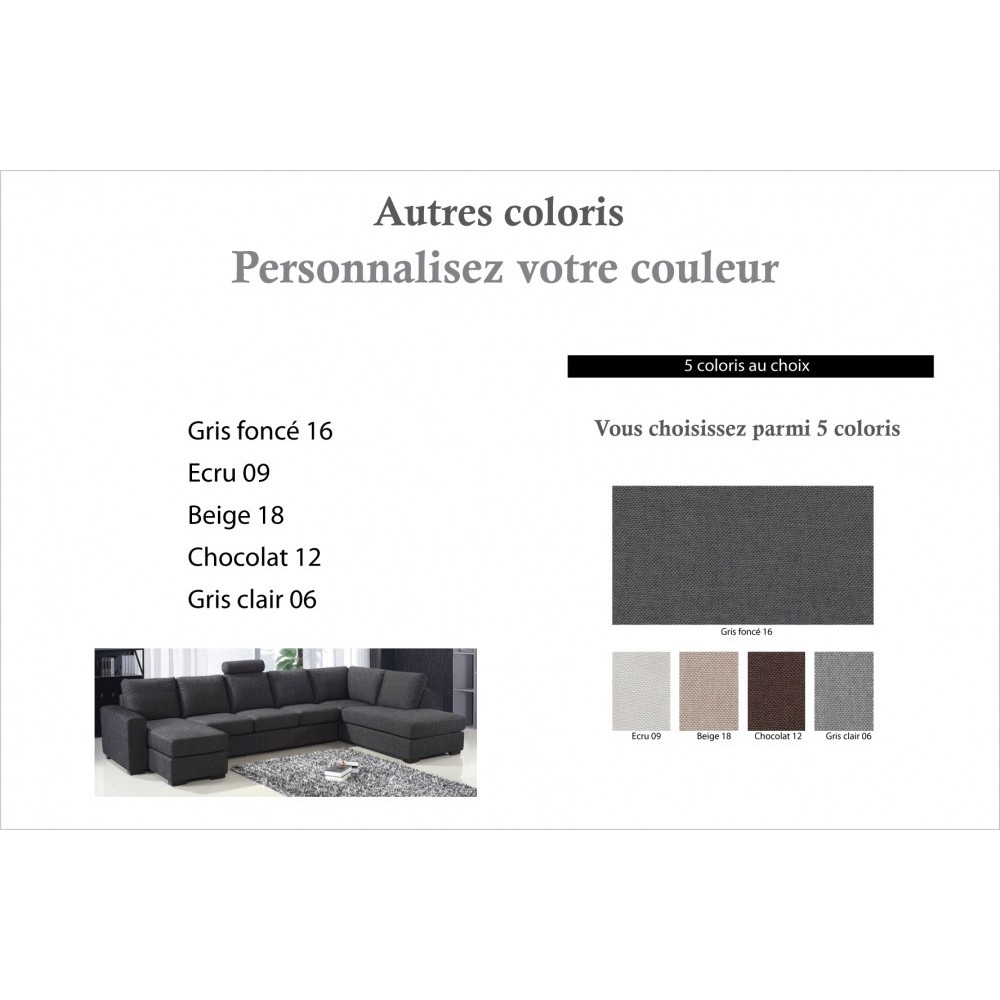 Canapé d'angle en tissu de qualité MIAMI, couleur personnalisée, angle droit, 7/8 places Canapé d'angle en tissu de qualité MIAMI, couleur personnalisée, angle droit, 7/8 places