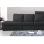 Canapé 6 places en tissu de qualité GALLA, gris foncé Canapé 6 places en tissu de qualité GALLA, gris foncé