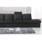 Canapé 6 places en tissu de qualité GALLA, gris foncé Canapé 6 places en tissu de qualité GALLA, gris foncé