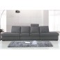 Canapé 6 places en tissu de qualité GALLA, gris clair Canapé 6 places en tissu de qualité GALLA, gris clair