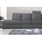 Canapé 6 places en tissu de qualité GALLA, gris clair Canapé 6 places en tissu de qualité GALLA, gris clair