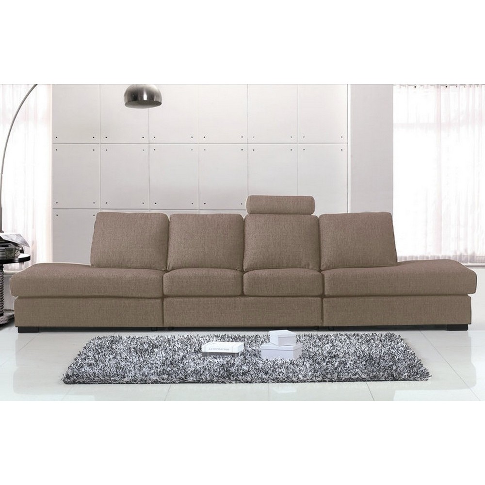 Canapé 6 places en tissu de qualité GALLA, beige Canapé 6 places en tissu de qualité GALLA, beige