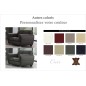 Canapé 2 places en cuir italien buffle DANEMARK, couleur personnalisée Canapé 2 places en cuir italien buffle DANEMARK, couleur personnalisée
