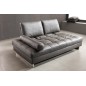 Canapé d'angle en cuir buffle italien de luxe 7/8 places PENTHOUSE, noir, angle gauche Canapé d'angle en cuir buffle italien de luxe 7/8 places PENTHOUSE, noir, angle gauche