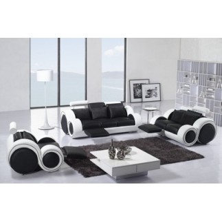 Canapé 3 places DESIGNA IV, Personnalisé en cuir tout cuir haut de gamme italien Gris foncé N°628 Rouge N°065