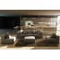Canapé modulable COMBINO CUIR PRESTIGE LUXE, gris foncé