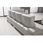 Canapé d'angle en cuir de buffle italien de luxe 6/7 places GIOVANI, blanc, angle droit Canapé d'angle en cuir de buffle italien de luxe 6/7 places GIOVANI, blanc, angle droit