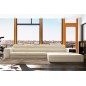 Canapé d'angle en cuir italien 4/5 places ENJOY, blanc, angle droit Canapé d'angle en cuir italien 4/5 places ENJOY, blanc, angle droit