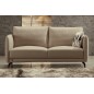 Canapé 2 places en cuir italien buffle ROMEO, beige Canapé 2 places en cuir italien buffle ROMEO, beige