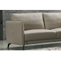 Canapé 2 places en cuir italien buffle ROMEO, gris clair Canapé 2 places en cuir italien buffle ROMEO, gris clair