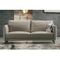 Canapé 3 places en cuir italien buffle ROMEO, gris clair Canapé 3 places en cuir italien buffle ROMEO, gris clair