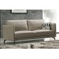 Canapé 3 places en cuir italien buffle ROMEO, gris clair Canapé 3 places en cuir italien buffle ROMEO, gris clair
