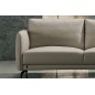 Canapé 3 places en cuir italien buffle ROMEO, gris clair Canapé 3 places en cuir italien buffle ROMEO, gris clair