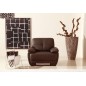 Fauteuil 1place en cuir italien buffle LEANDRO, chocolat Fauteuil 1place en cuir italien buffle LEANDRO, chocolat