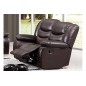 Canapé 2 places relaxation en cuir italien RELAXIS, effet balancier pour le 2 places, chocolat Canapé 2 places relaxation en cuir italien RELAXIS, effet balancier pour le 2 places, chocolat