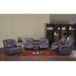 Canapé 3 places relaxation en cuir italien RELAXIS, chocolat Canapé 3 places relaxation en cuir italien RELAXIS, chocolat