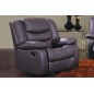 Fauteuil 1 place relaxation en cuir italien RELAXIS, chocolat Fauteuil 1 place relaxation en cuir italien RELAXIS, chocolat