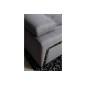 Canapé d'angle en tissu de qualité 5 places, SALERNO, gris clair, angle droit Canapé d'angle en tissu de qualité 5 places, SALERNO, gris clair, angle droit