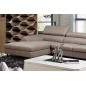 Canapé d'angle en tissu de qualité 5 places, SALERNO, beige, angle gauche Canapé d'angle en tissu de qualité 5 places, SALERNO, beige, angle gauche