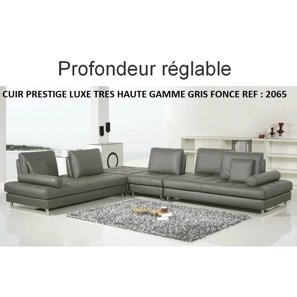 COMMANDE PERSONNALISEE Canapé d'angle en cuir buffle épais italien de luxe, cuir épais sur demande du client, 7/8 places PENTHOU COMMANDE PERSONNALISEE Canapé d'angle en cuir buffle épais italien de luxe, cuir épais sur demande du client, 7/8 places PENTHOU