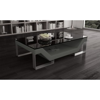 Table basse ELINI design Gris foncé. Exceptionnel modèle aux lignes tendances