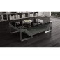 Table basse ELINI design Gris foncé. Exceptionnel modèle aux lignes tendances