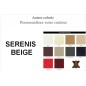 Lit en cuir italien de luxe SERENIS Beige 140x190 Lit en cuir italien de luxe SERENIS Beige 140x190