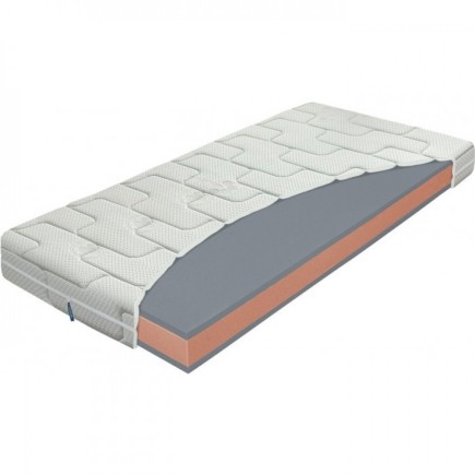 Matelas PRIMATO 3, 70x200 cm, 2 mousses Eliocell haute densité et mousse Nightfly, housse vitamines et minéraux, MATERASI